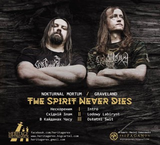 GRAVELAND / NOKTURNAL MORTUM "The Spirit Never Dies" track list